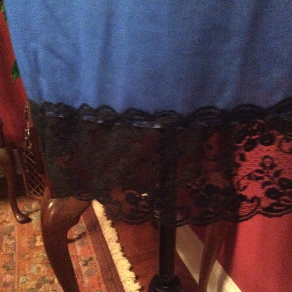 Short blue and black nighty - Picture 3 of 5